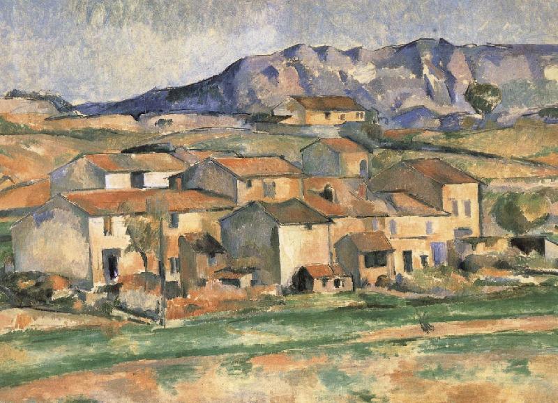 Paul Cezanne near the village garden oil painting image